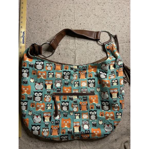 Unionbay Owl Handbag Purse Shoulder Bag Crescent - Picture 5 of 6